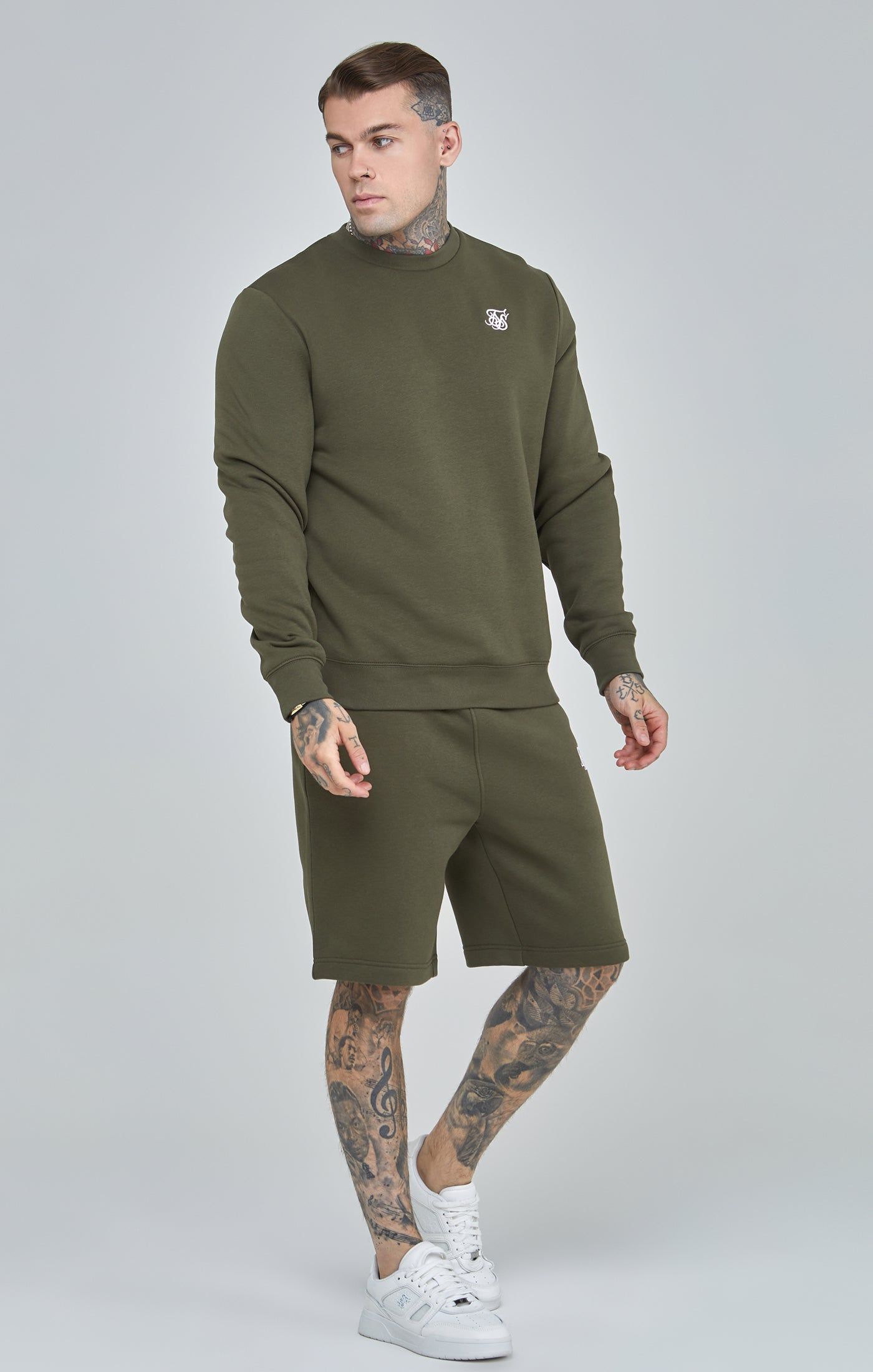 Khaki Essential Sweatshirt sold by Siksilk product image thumbnail 2