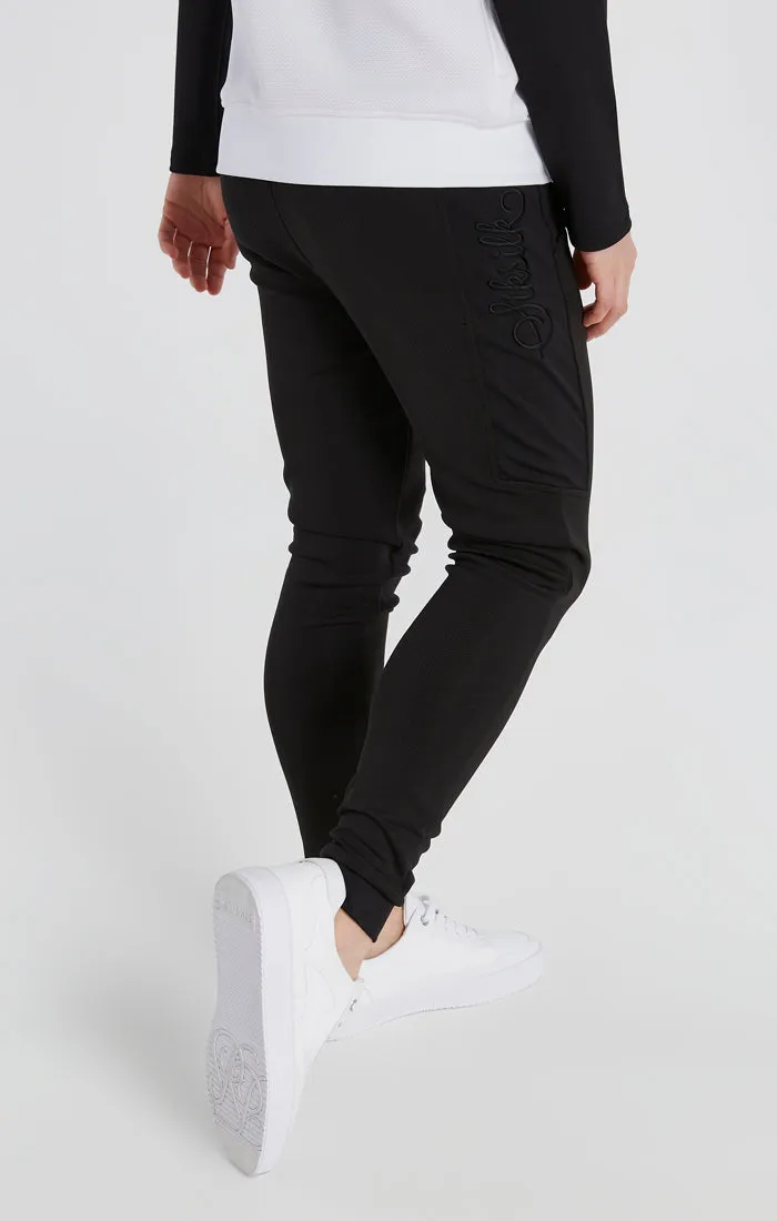 Boys Black Embroidered Logo Jogger sold by Siksilk product image thumbnail 2