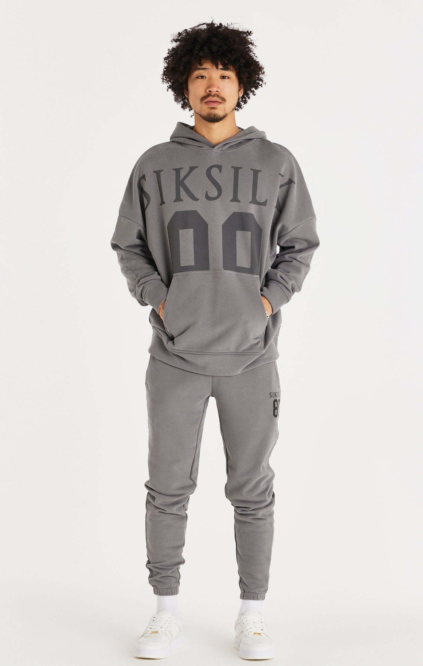 Grey Relaxed Fit Cuff Jogger sold by Siksilk product image thumbnail 4