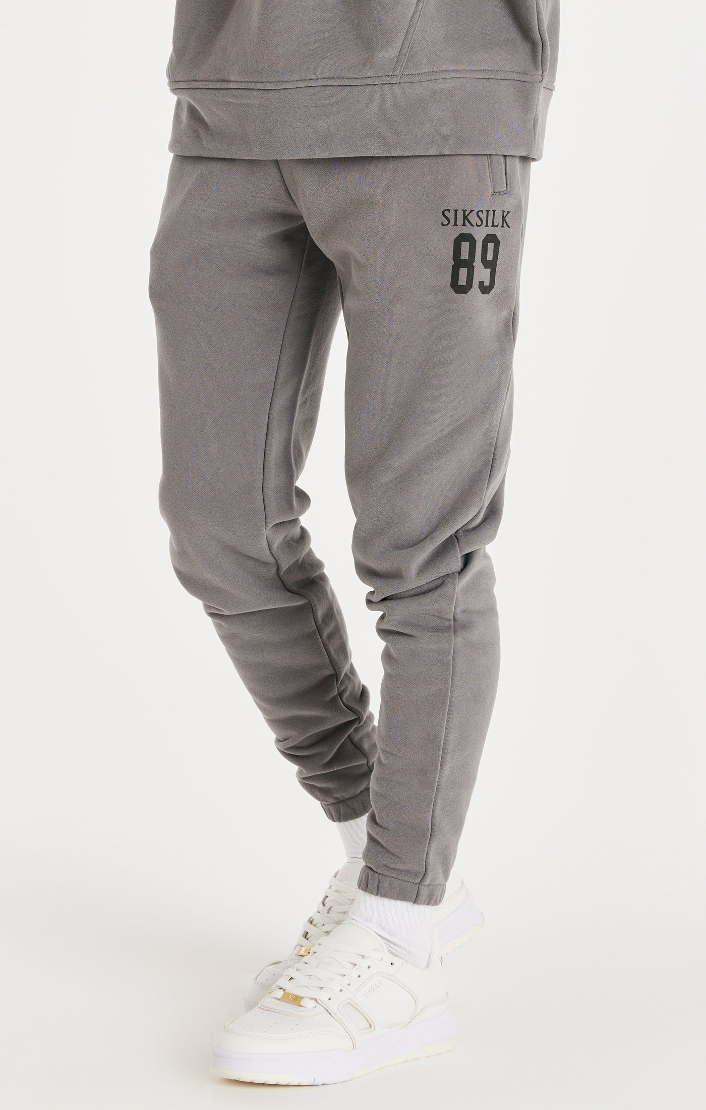 Grey Relaxed Fit Cuff Jogger sold by Siksilk