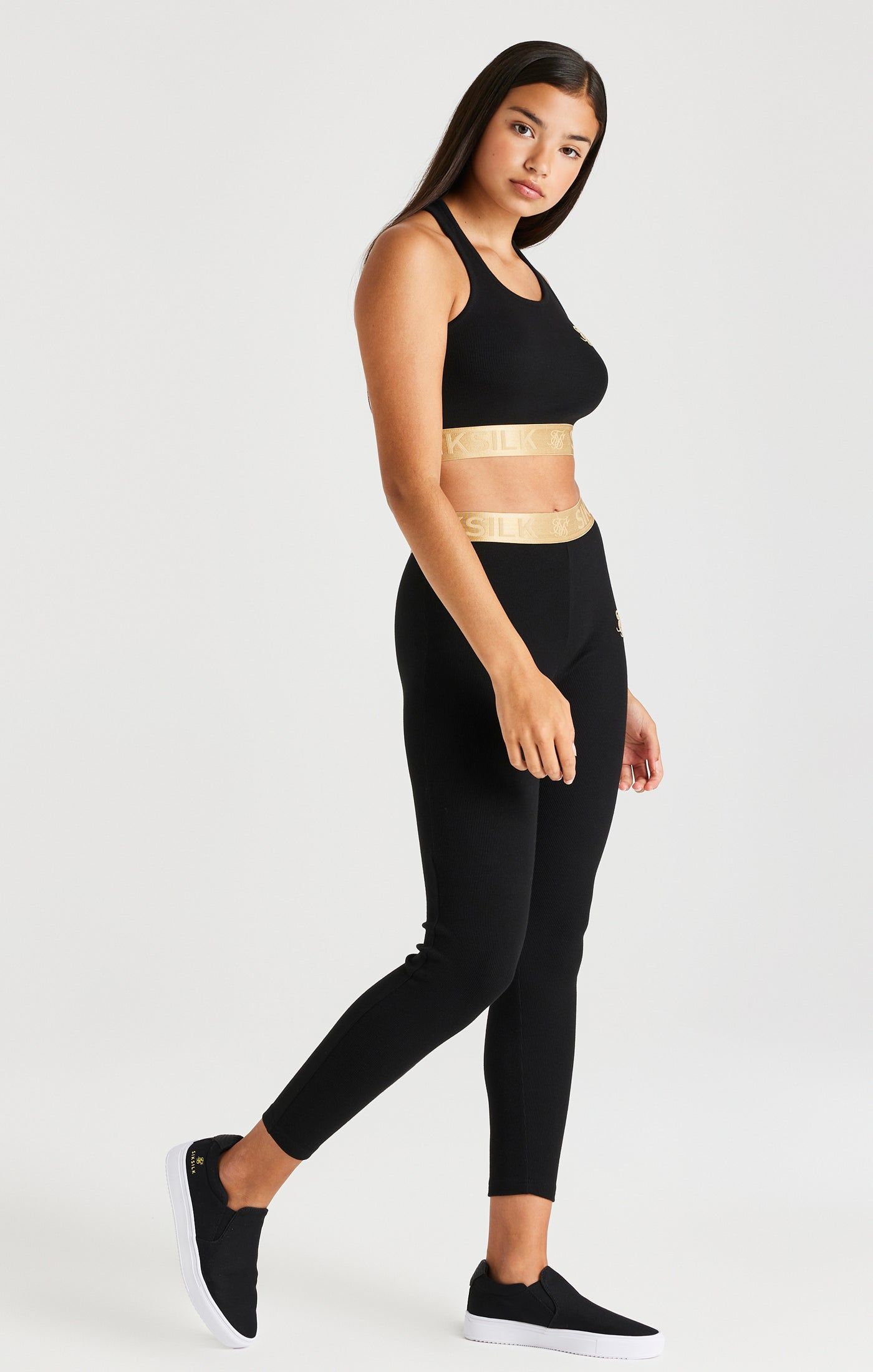 SikSilk Metallic Taped Bralette - Black sold by Siksilk product image thumbnail 4