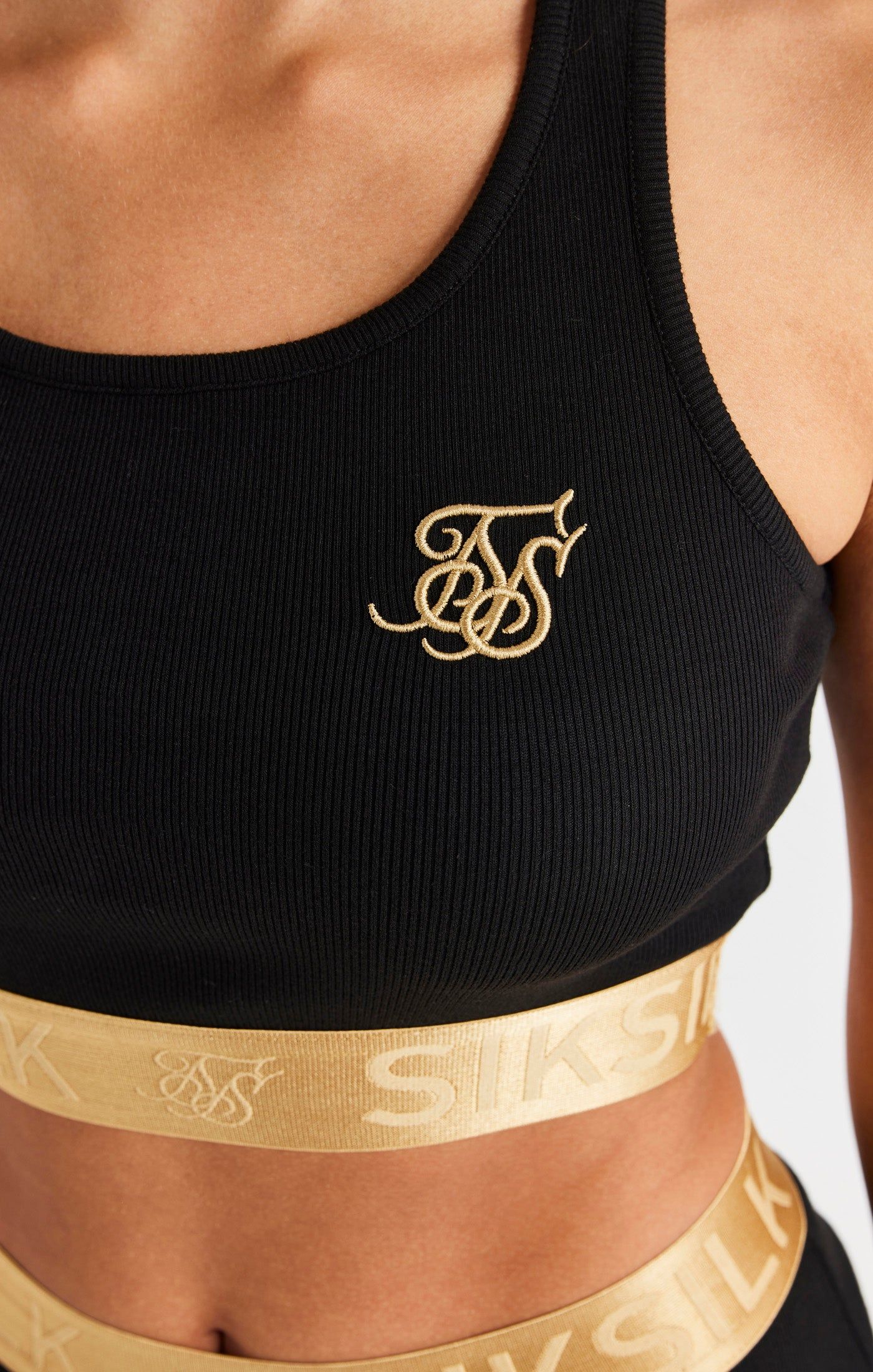 SikSilk Metallic Taped Bralette - Black sold by Siksilk product image thumbnail 2