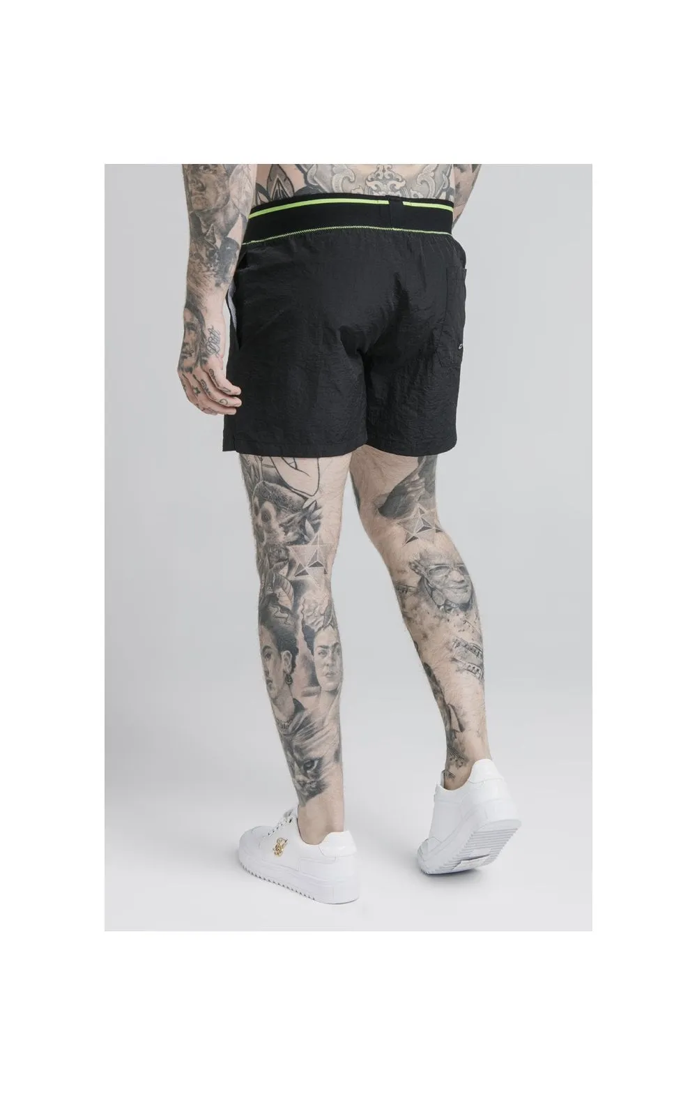 SikSilk Adapt Crushed Nylon Swim Shorts - Black sold by Siksilk product image thumbnail 2