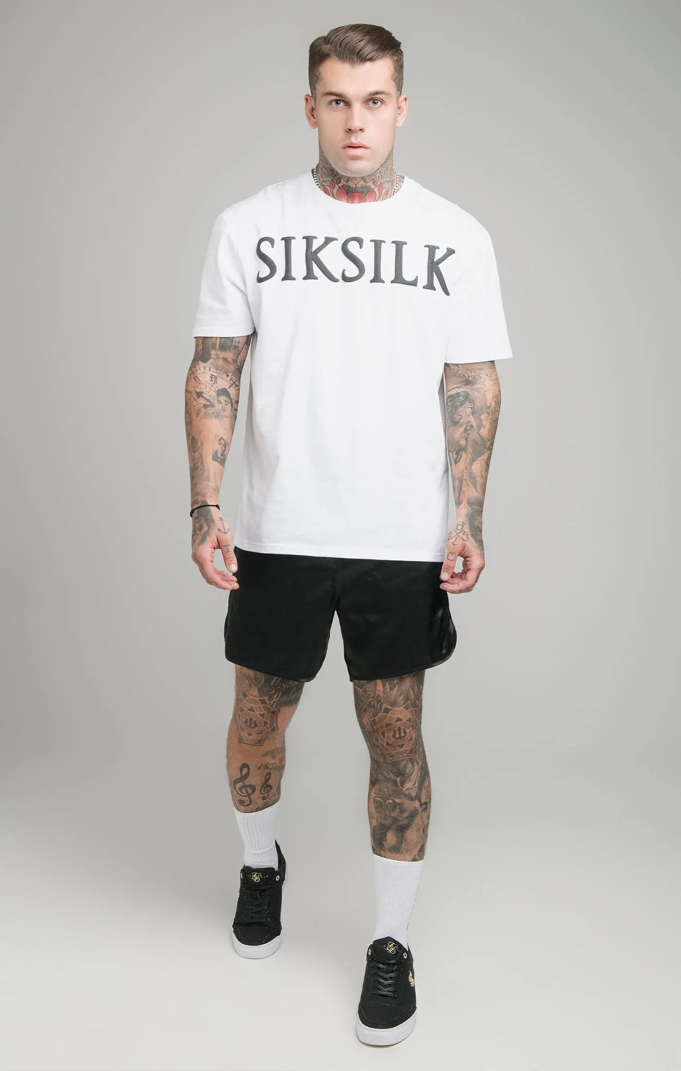 White Relaxed Fit T-Shirt sold by Siksilk product image thumbnail 3