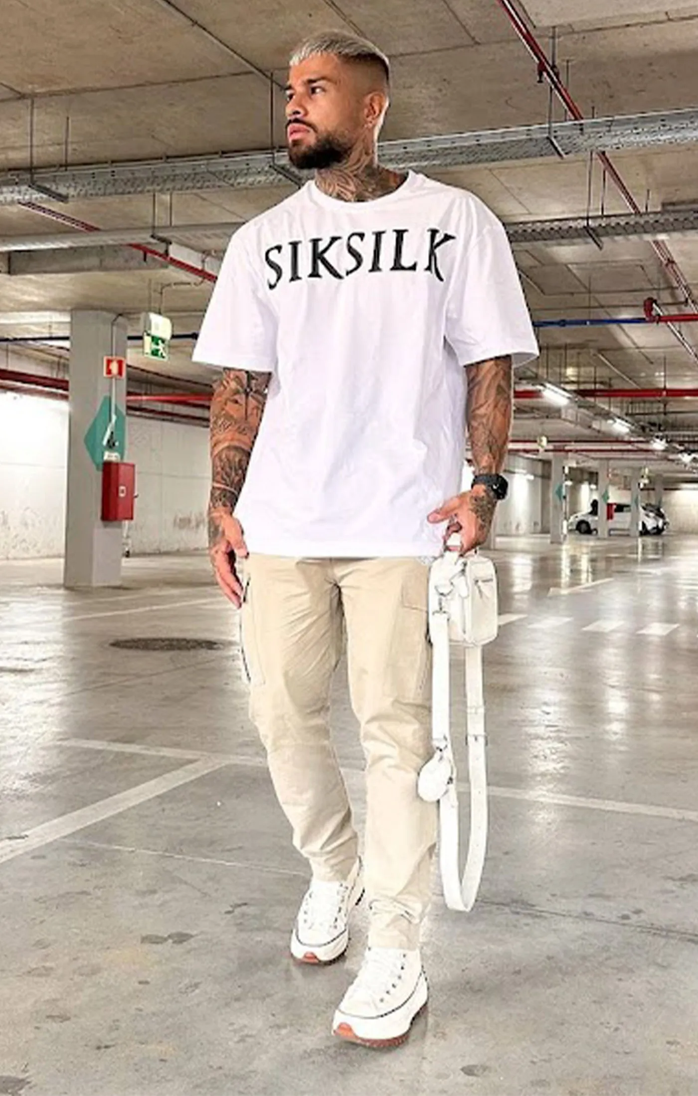 White Relaxed Fit T-Shirt sold by Siksilk
