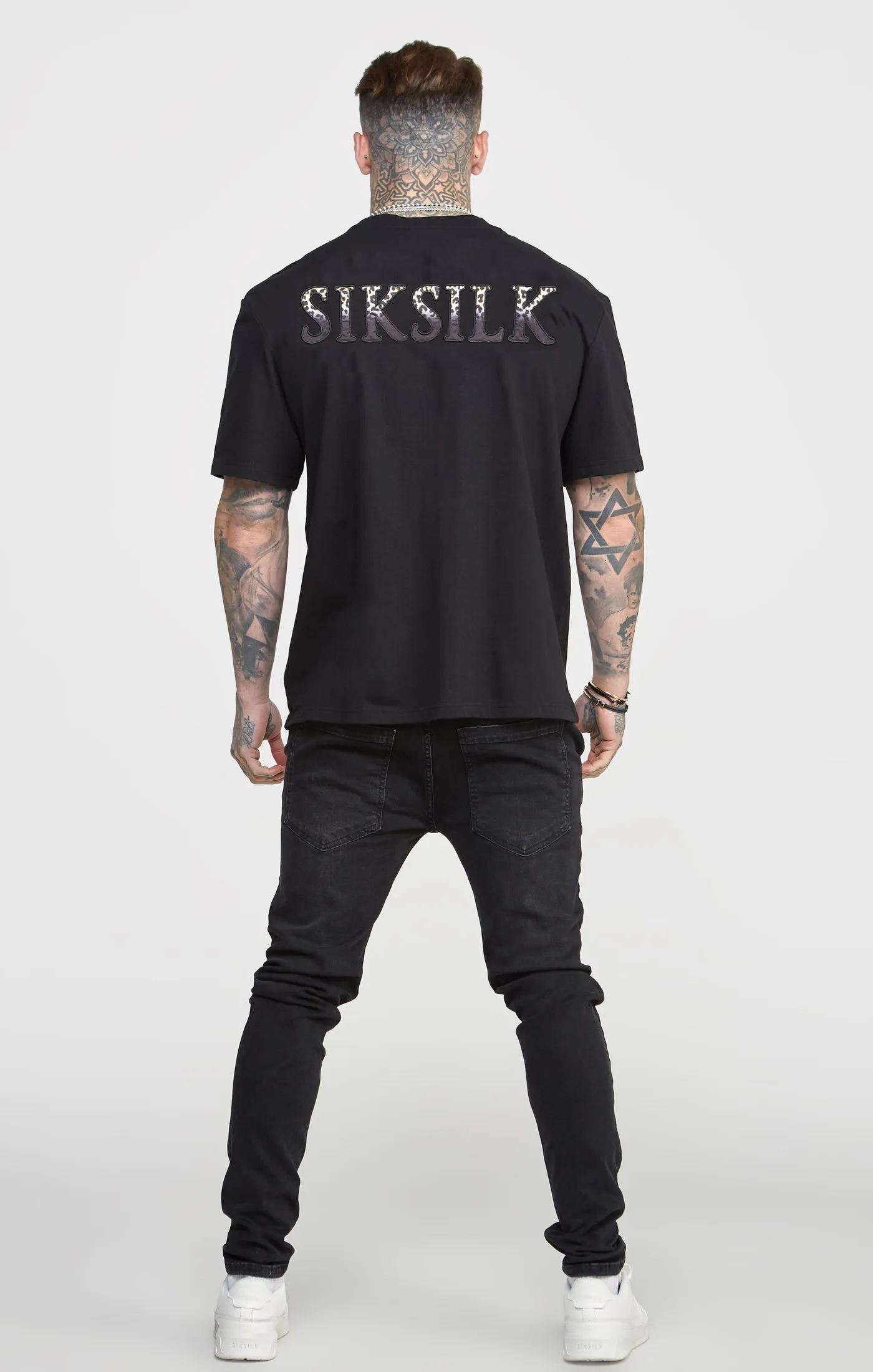 Black Oversized Graphic T-Shirt sold by Siksilk product image thumbnail 5