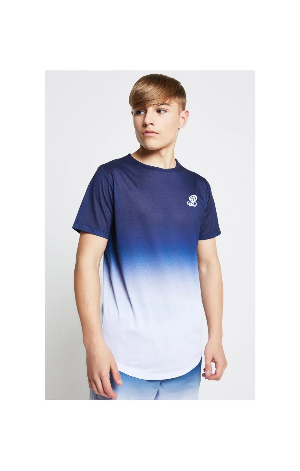 Illusive London Fade Tee - Navy & White sold by Siksilk product image thumbnail 3