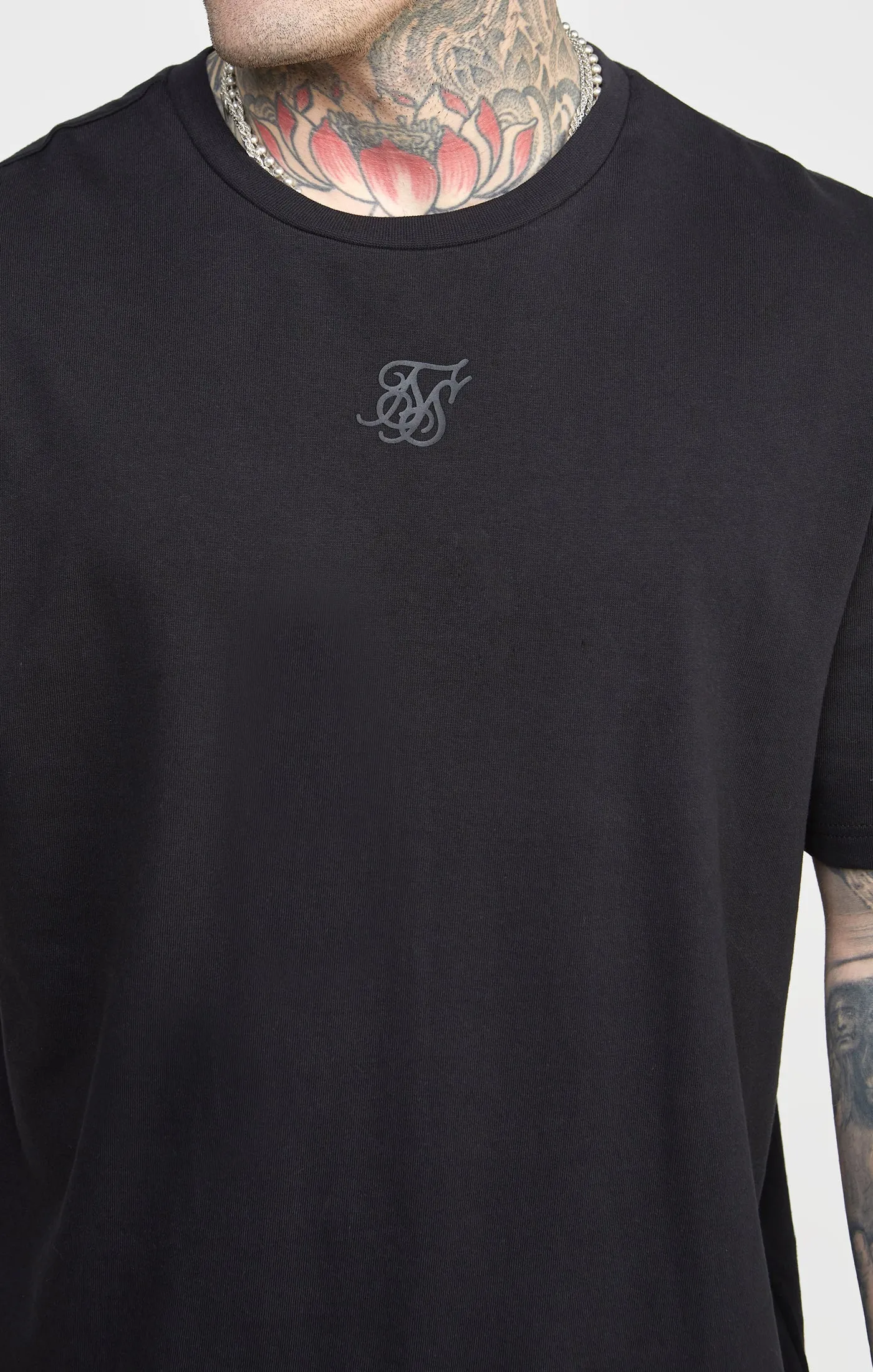 Black Oversized Graphic T-Shirt sold by Siksilk product image thumbnail 3