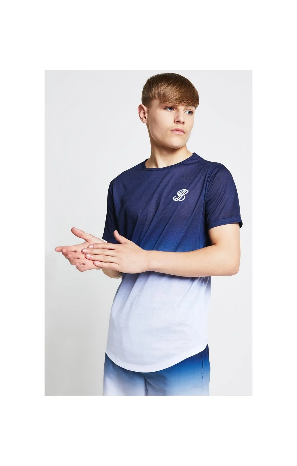 Illusive London Fade Tee - Navy & White sold by Siksilk product image thumbnail 4