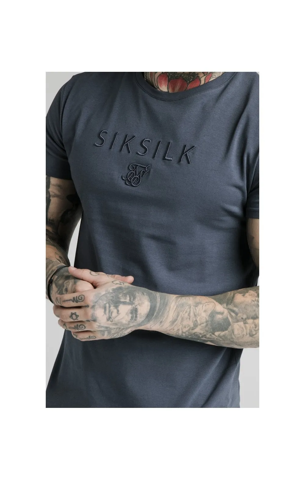 SikSilk S/S Astro Gym Tee - Cosmic Slate sold by Siksilk product image thumbnail 2