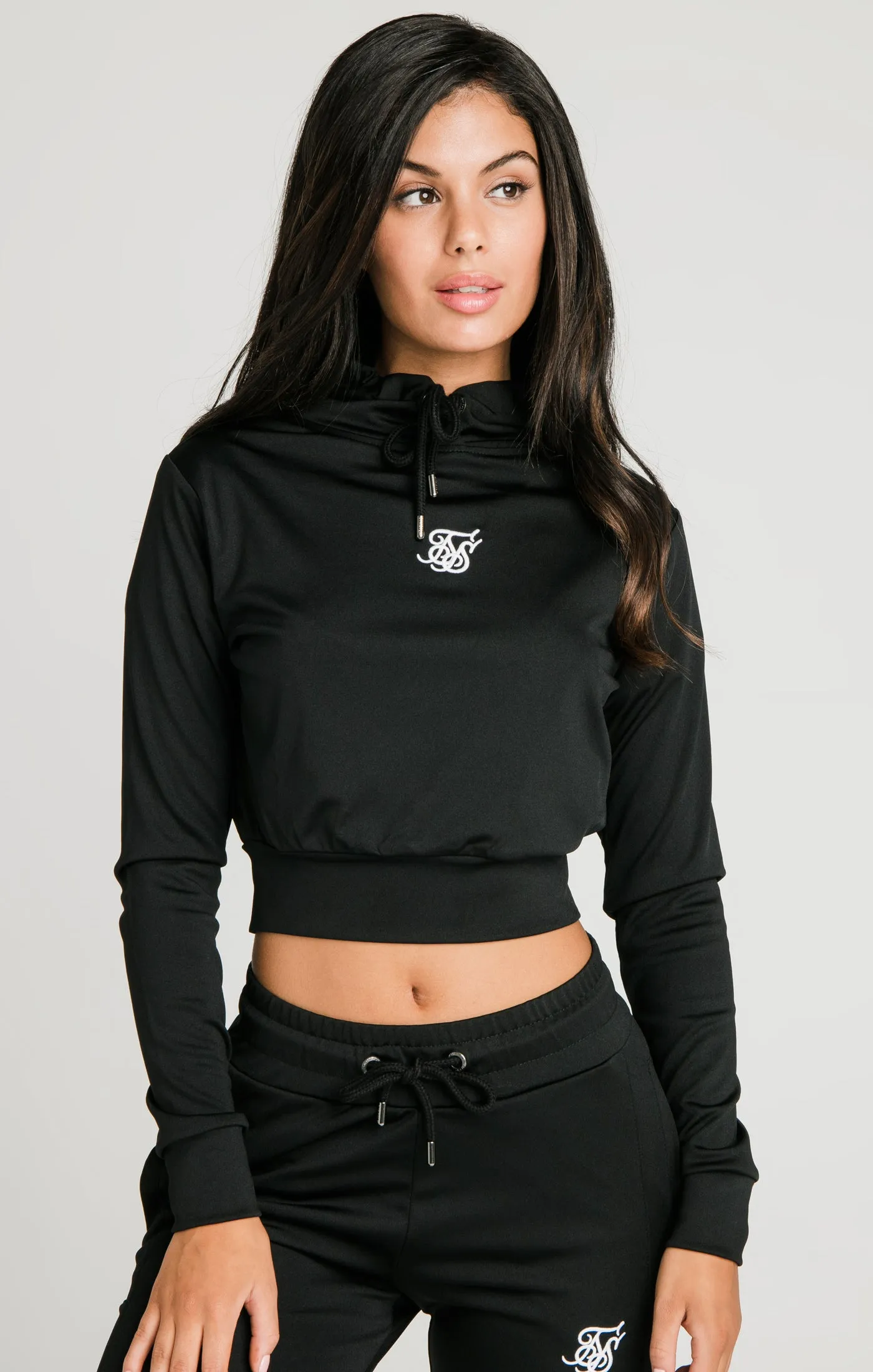 Black Essential Track Top sold by Siksilk product image thumbnail 2