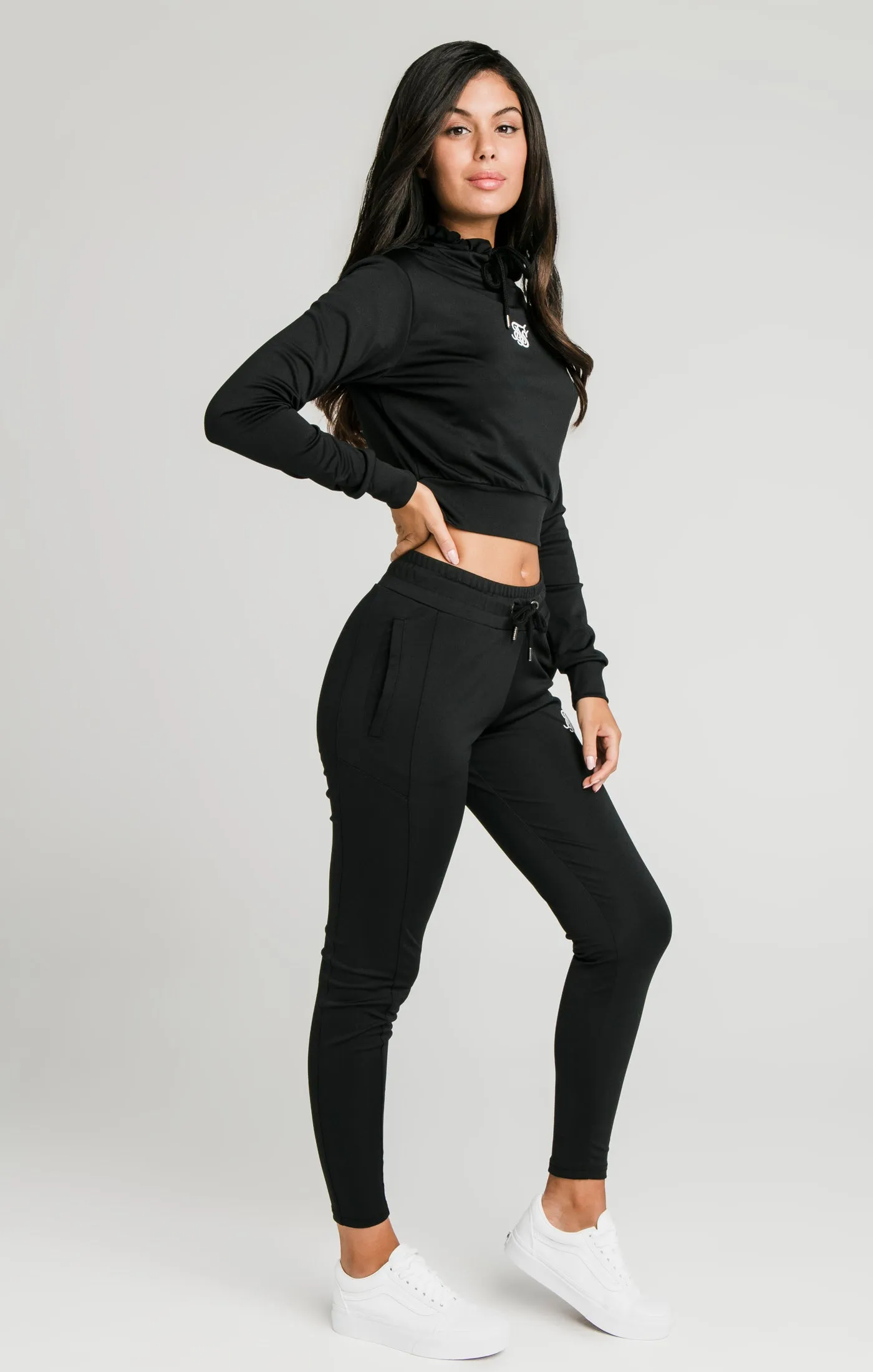 Black Essential Track Top sold by Siksilk product image thumbnail 4