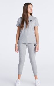 Girls Grey Marl Essentials Boyfriend T-Shirt sold by Siksilk