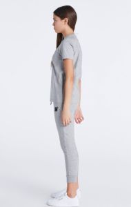 Girls Grey Marl Essentials Boyfriend T-Shirt sold by Siksilk