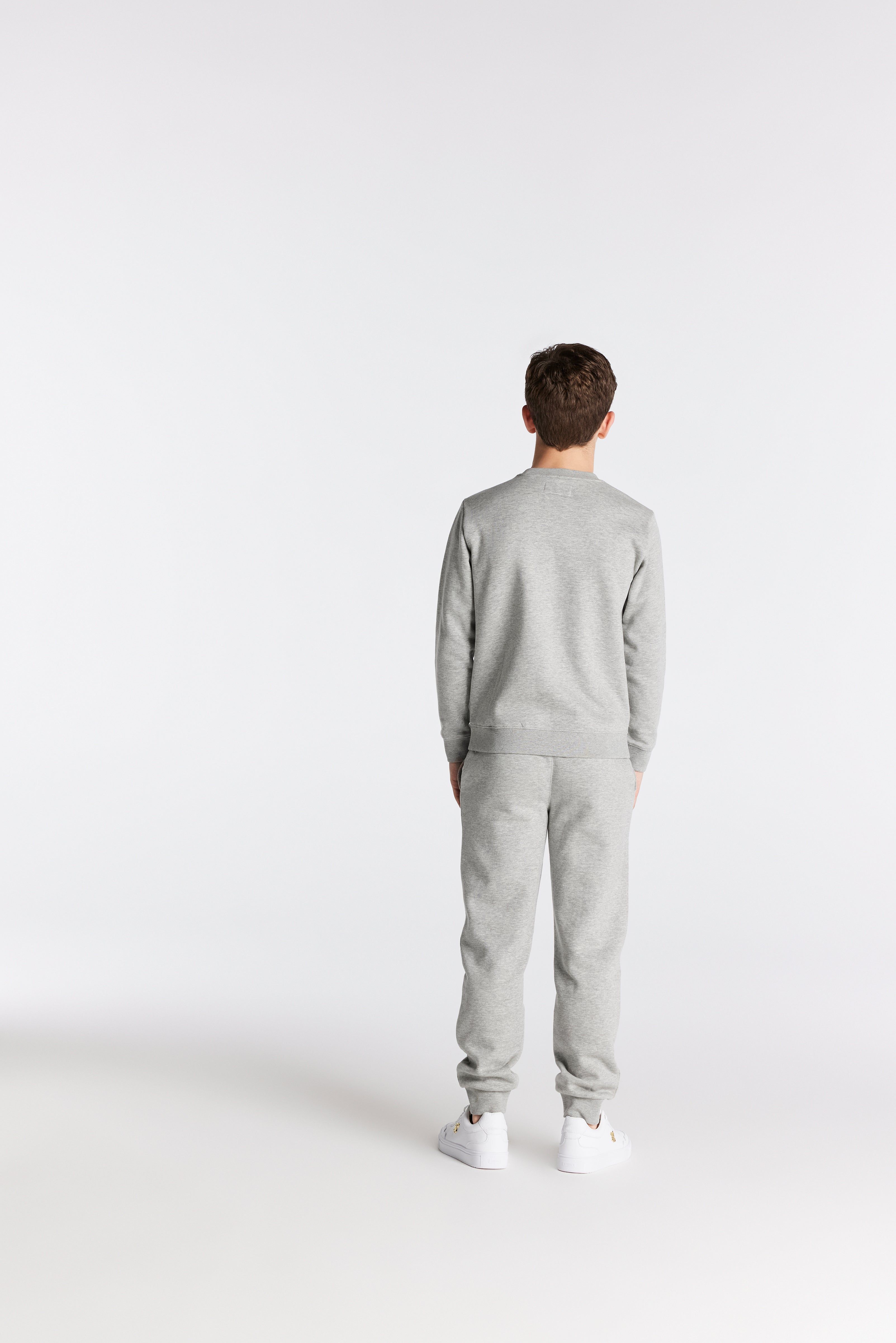 Boys Grey Marl Essentials Sweatshirt sold by Siksilk product image thumbnail 5
