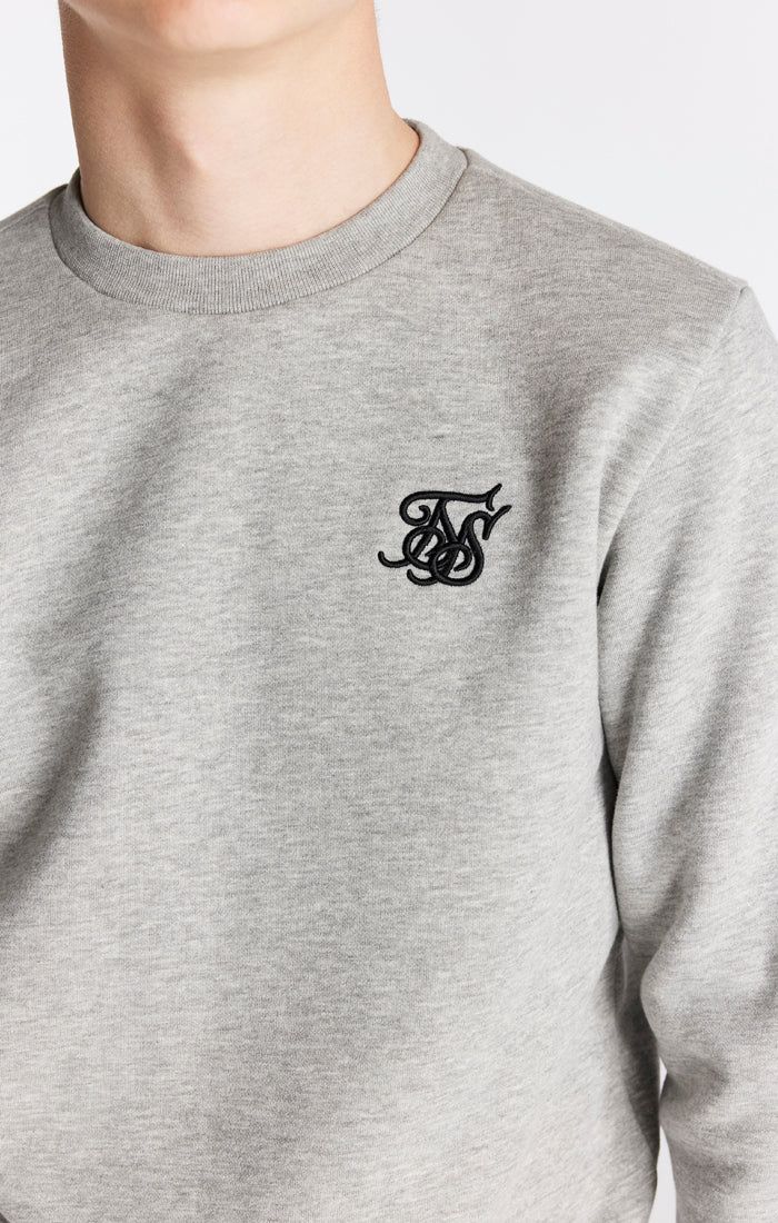 Boys Grey Marl Essentials Sweatshirt sold by Siksilk product image thumbnail 2