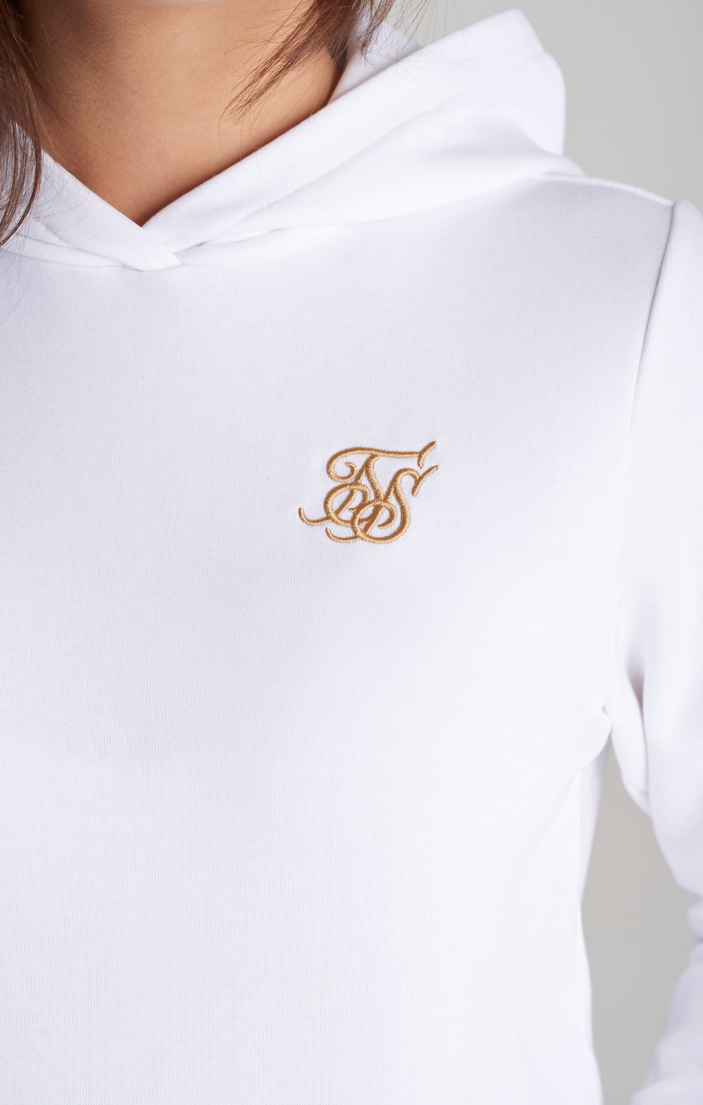 Girls White Taped Overhead Hoodie sold by Siksilk product image thumbnail 2