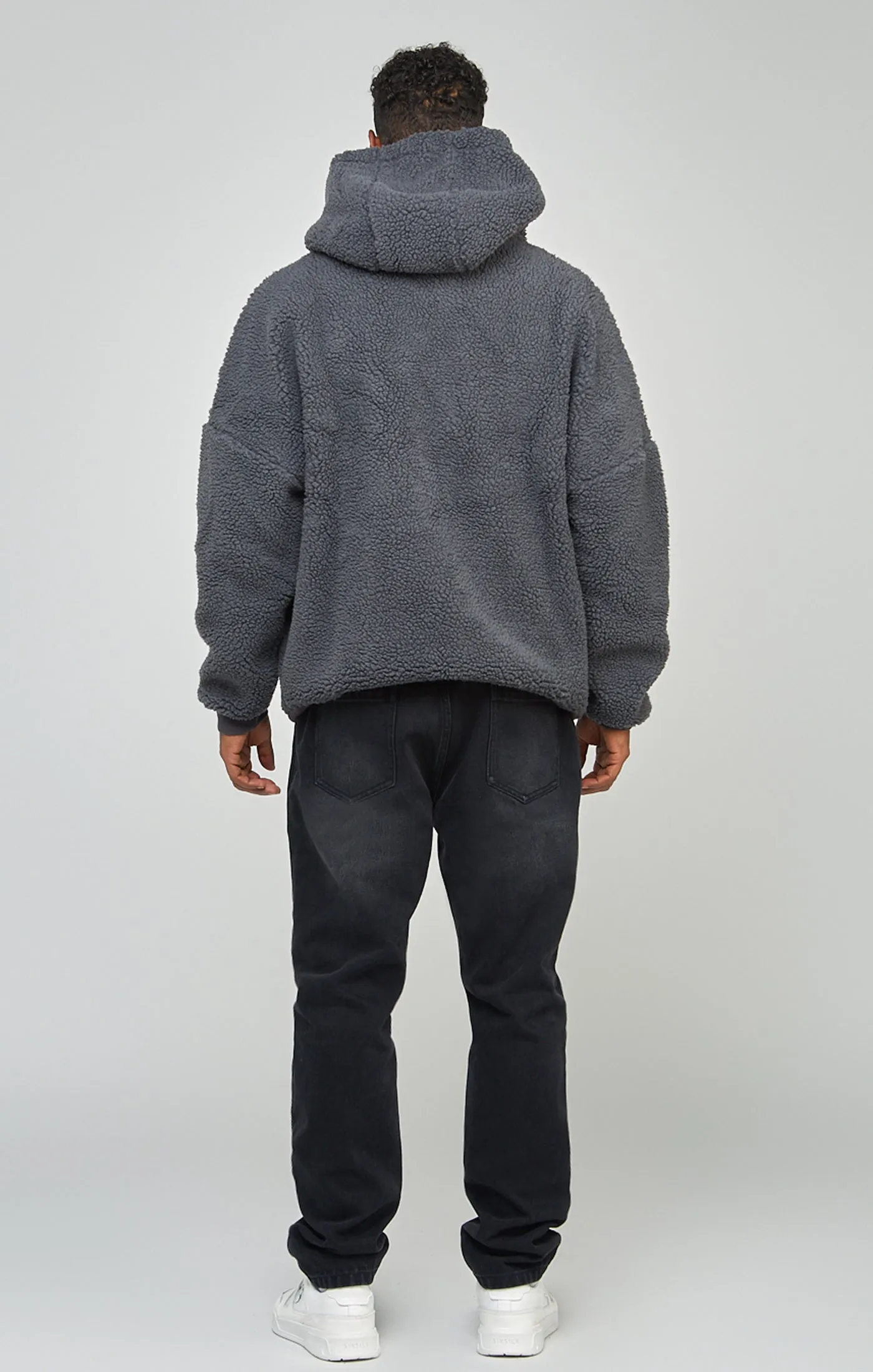 Charcoal Borg 89 Applique Overhead Hoodie sold by Siksilk product image thumbnail 5