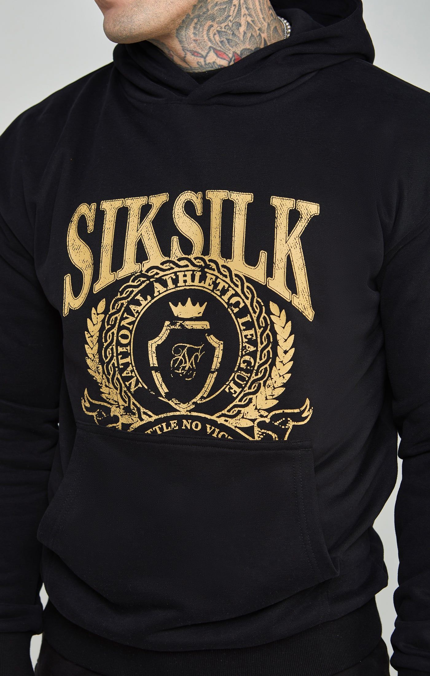 Oversized Crest Logo Hoodie sold by Siksilk product image thumbnail 2