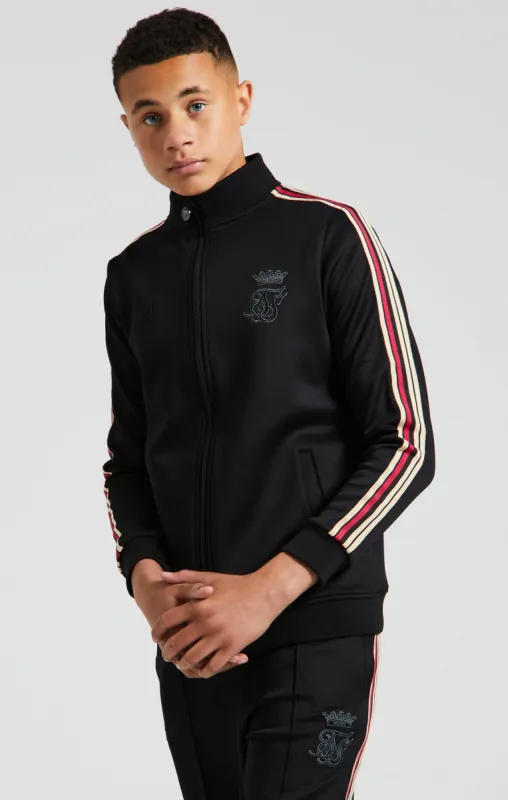 Messi x SikSilk Funnel Zip Through - Black made by Siksilk