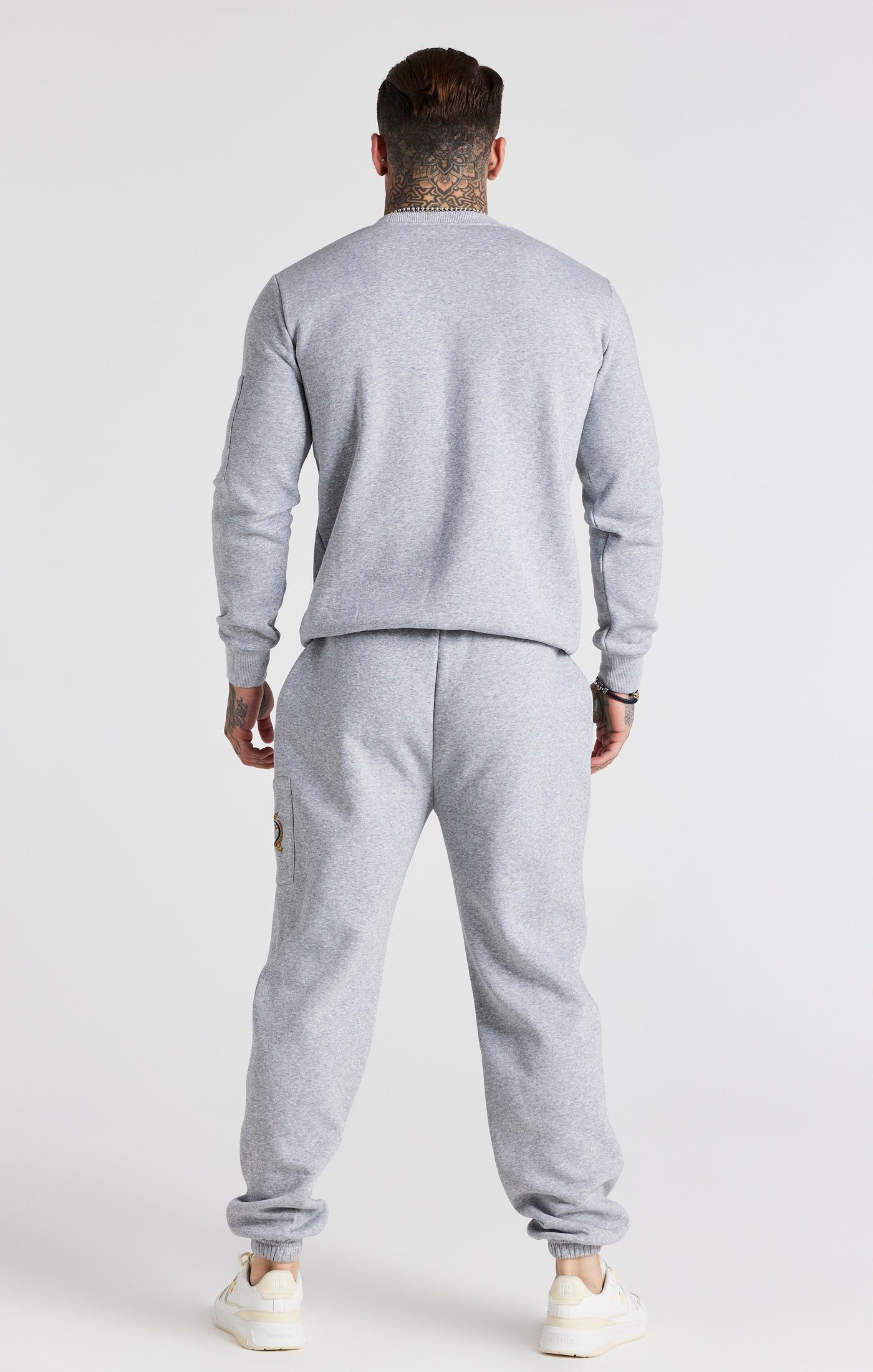 Grey Fleece Relaxed Fit Track Pant sold by Siksilk product image thumbnail 6