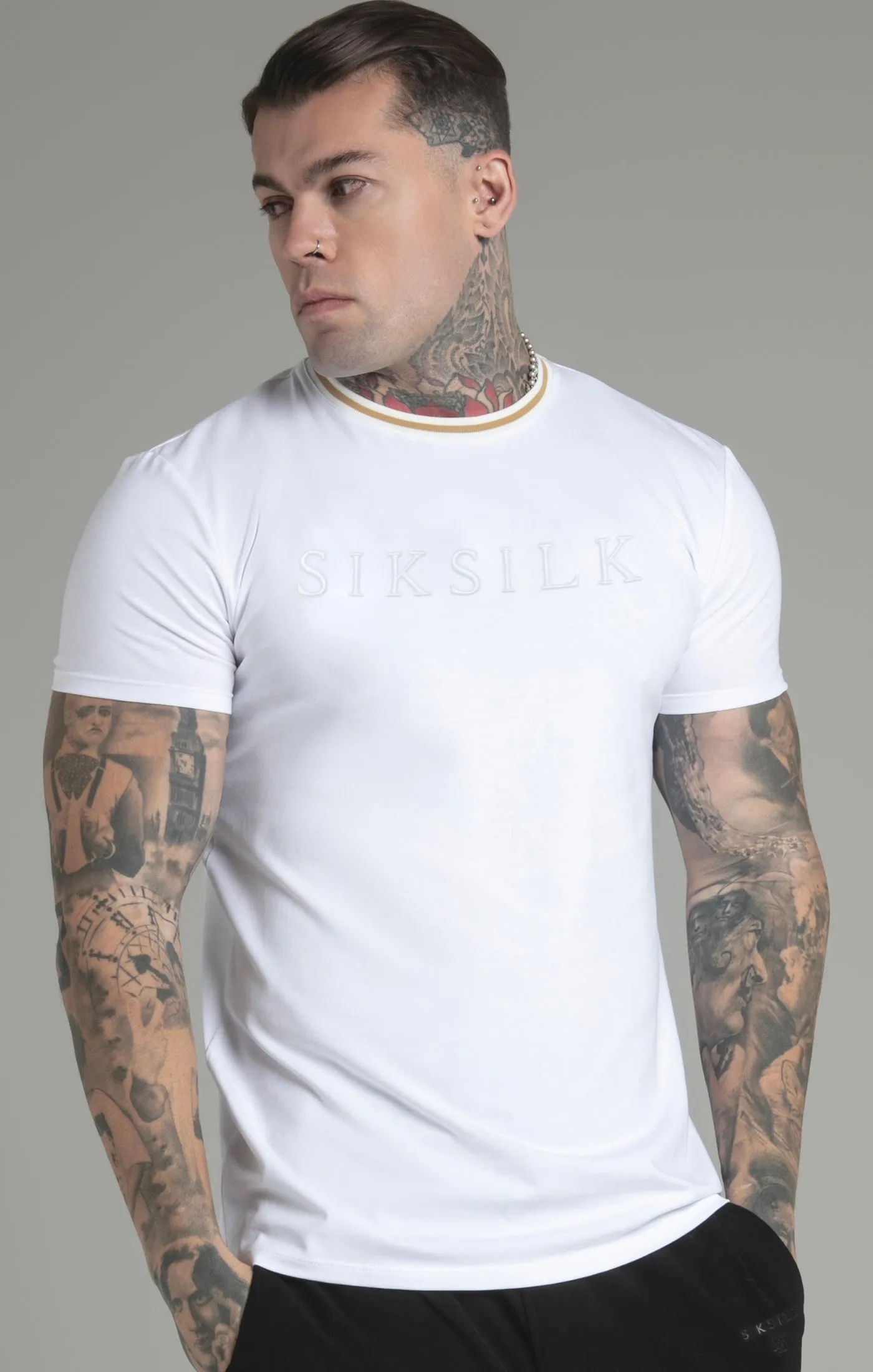White Logo T-Shirt sold by Siksilk