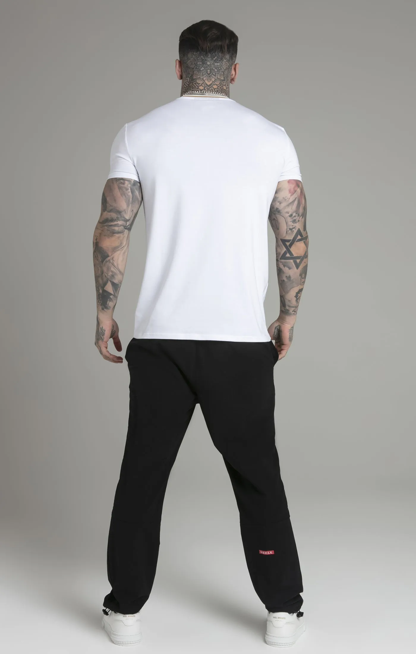 White Logo T-Shirt sold by Siksilk product image thumbnail 5