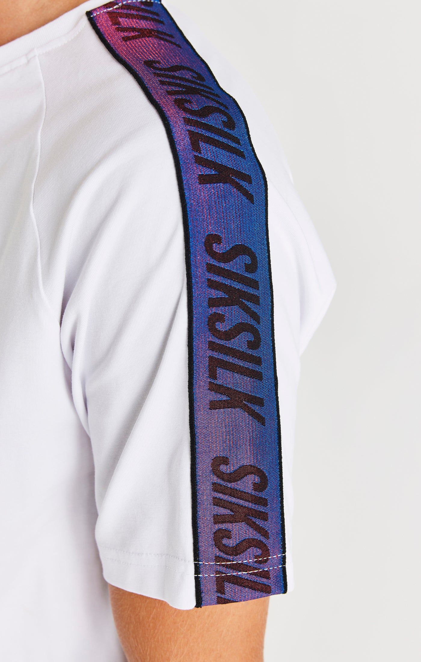 SikSilk Iridescent Raglan Tee - White sold by Siksilk product image thumbnail 2