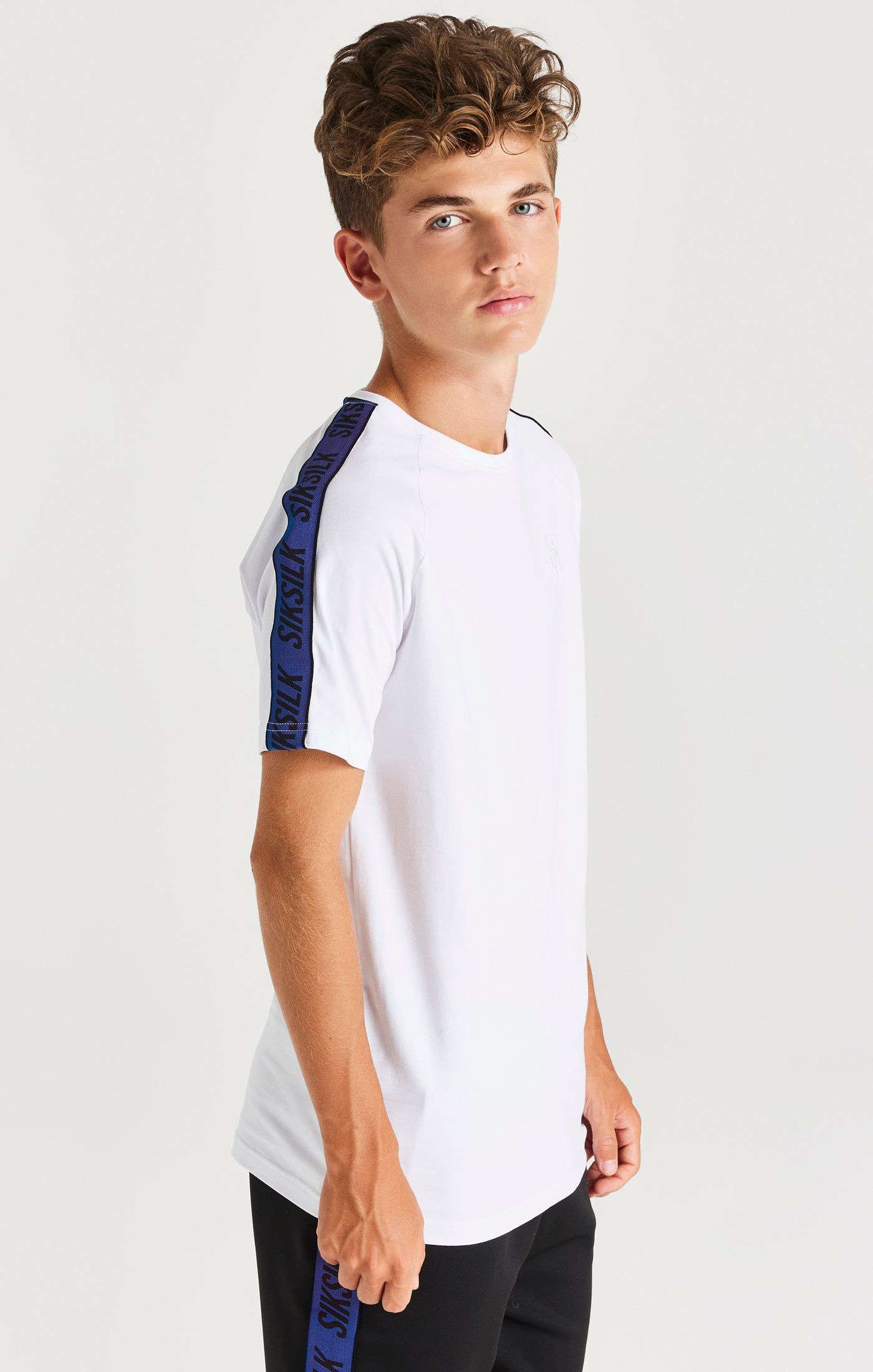 SikSilk Iridescent Raglan Tee - White sold by Siksilk product image thumbnail 6