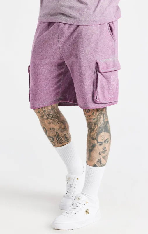 Pink Washed Cargo Short sold by Siksilk
