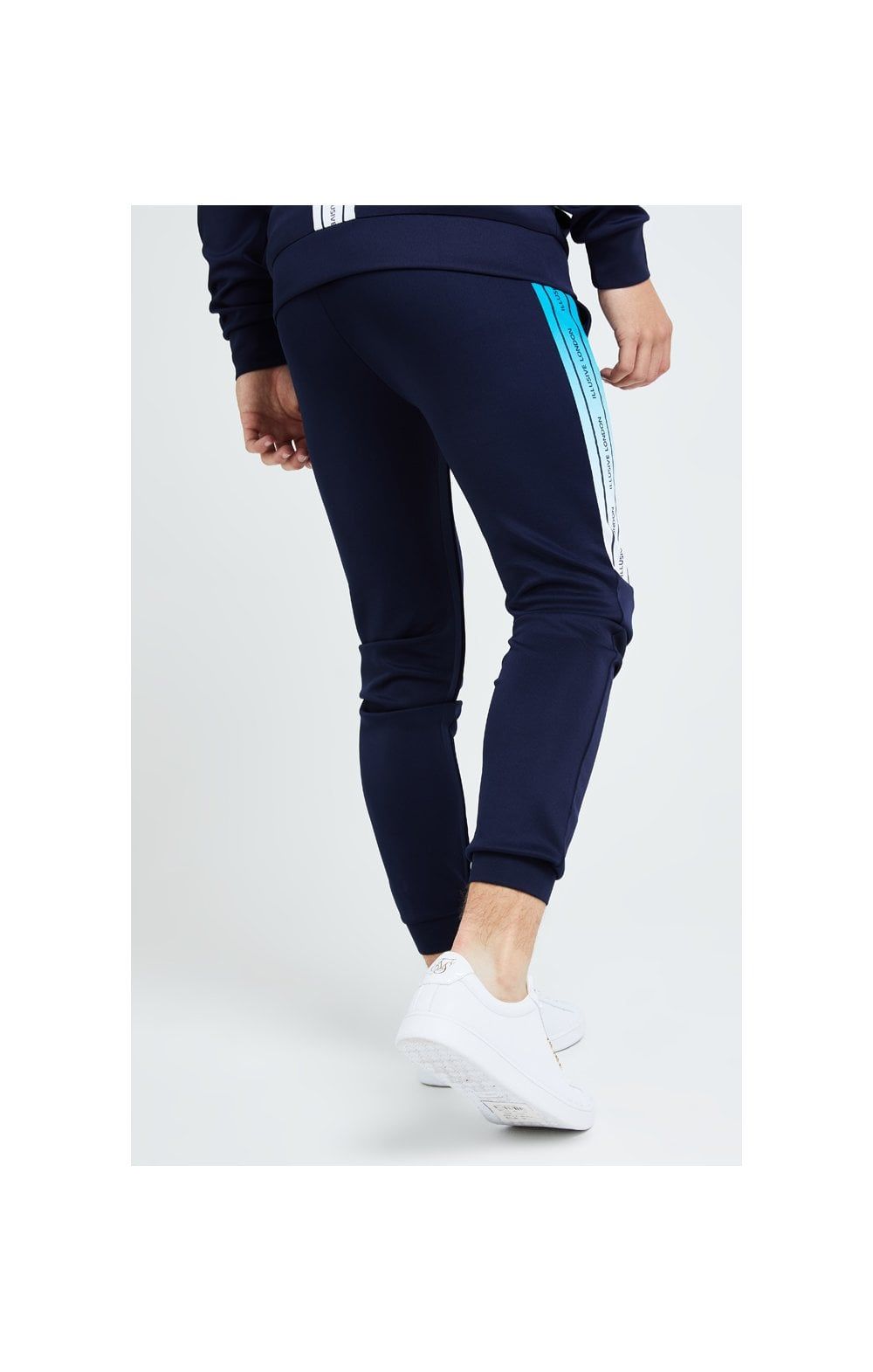 Illusive London Flux Taped Joggers - Navy & Blue sold by Siksilk product image thumbnail 3