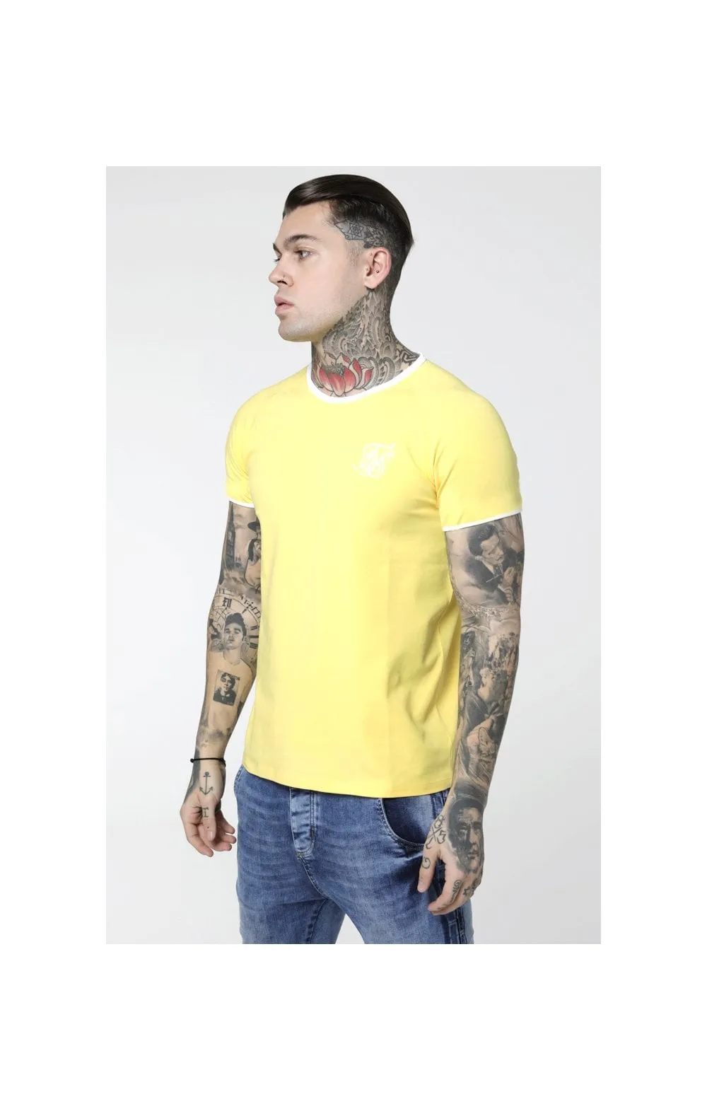 SikSilk S/S Elastic Cuff Tee – Gold sold by Siksilk