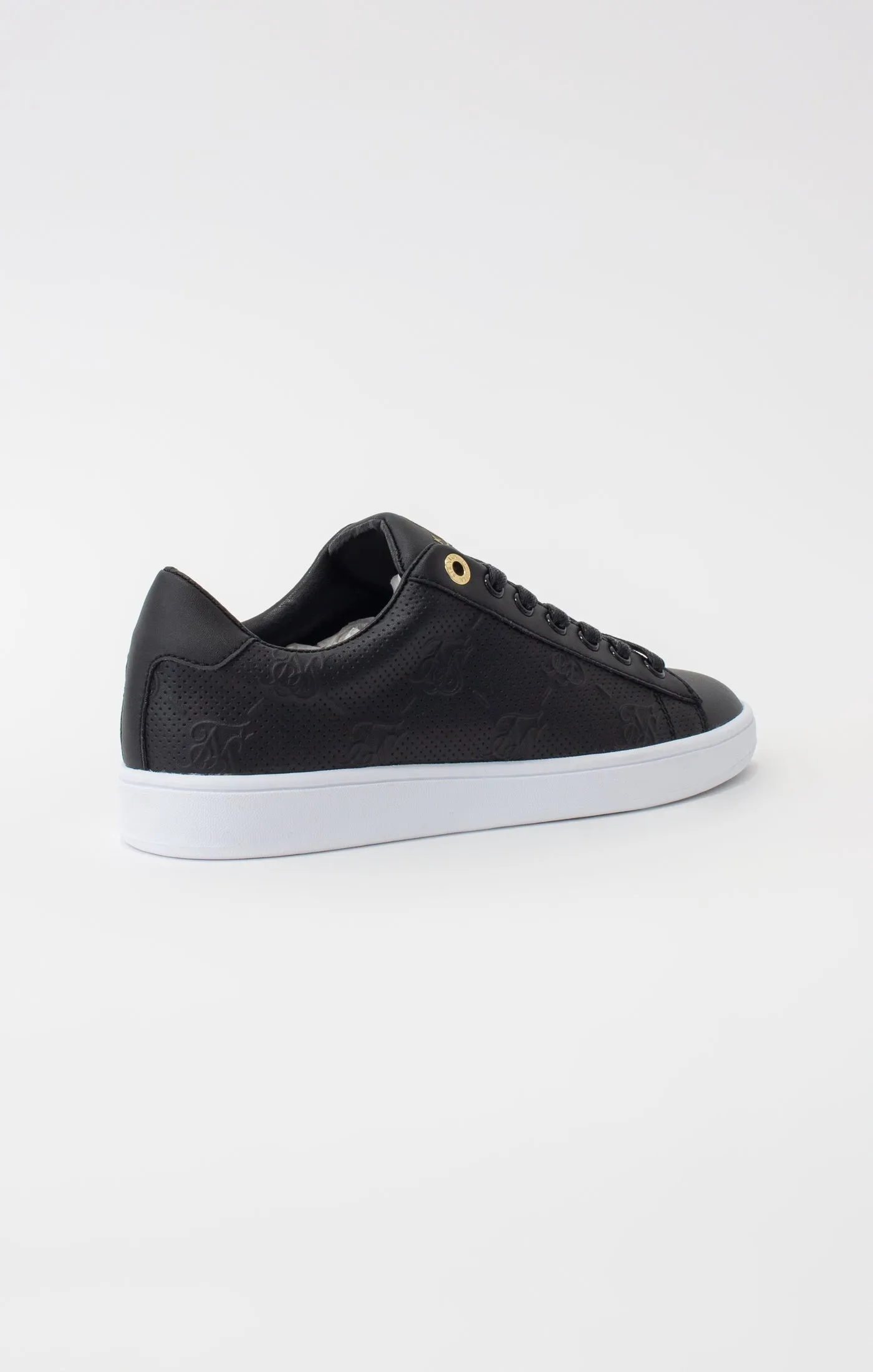 Black Juniors Low-Top Casual Monogram Trainer sold by Siksilk product image thumbnail 3