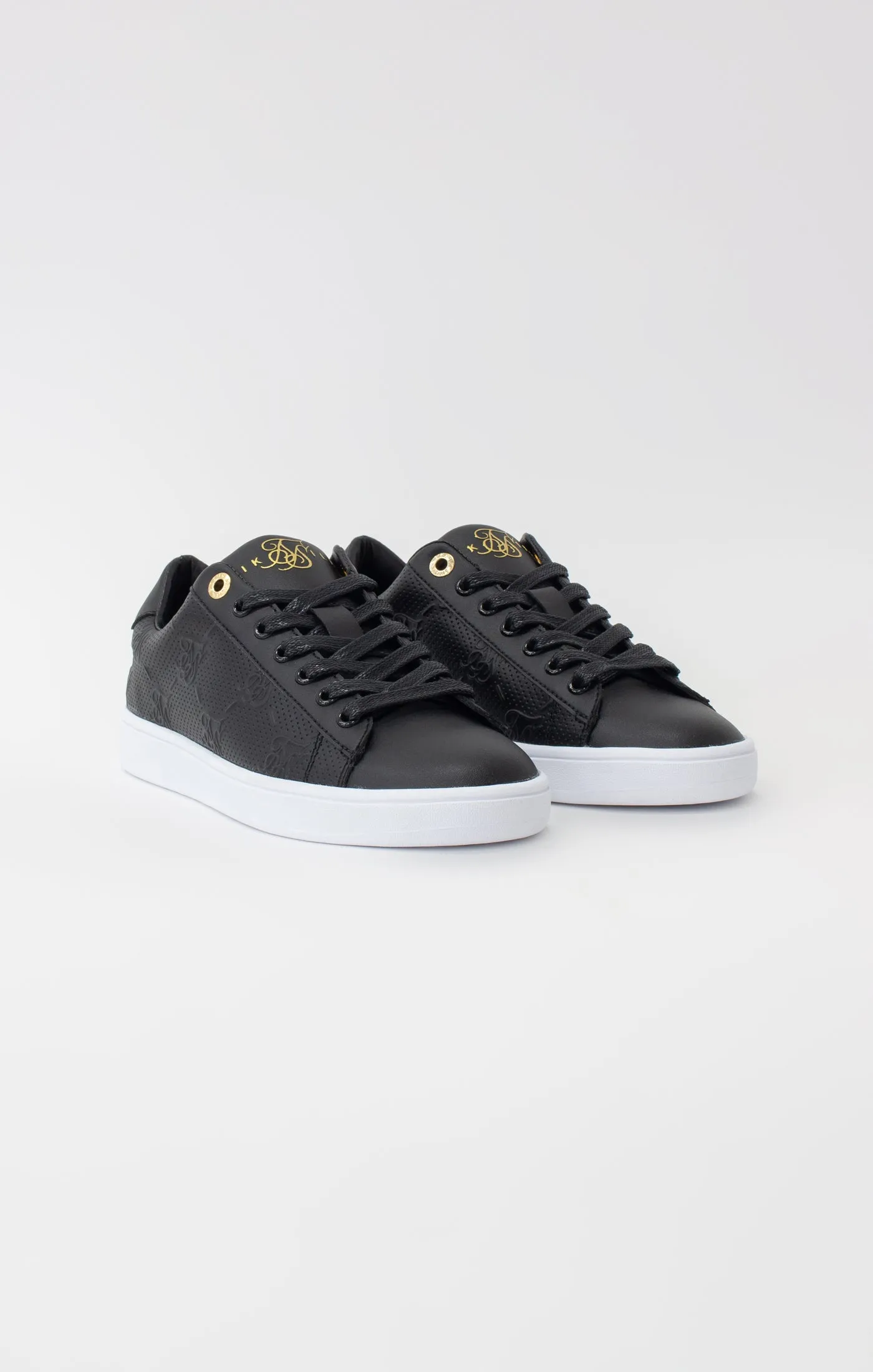 Black Juniors Low-Top Casual Monogram Trainer sold by Siksilk product image thumbnail 4