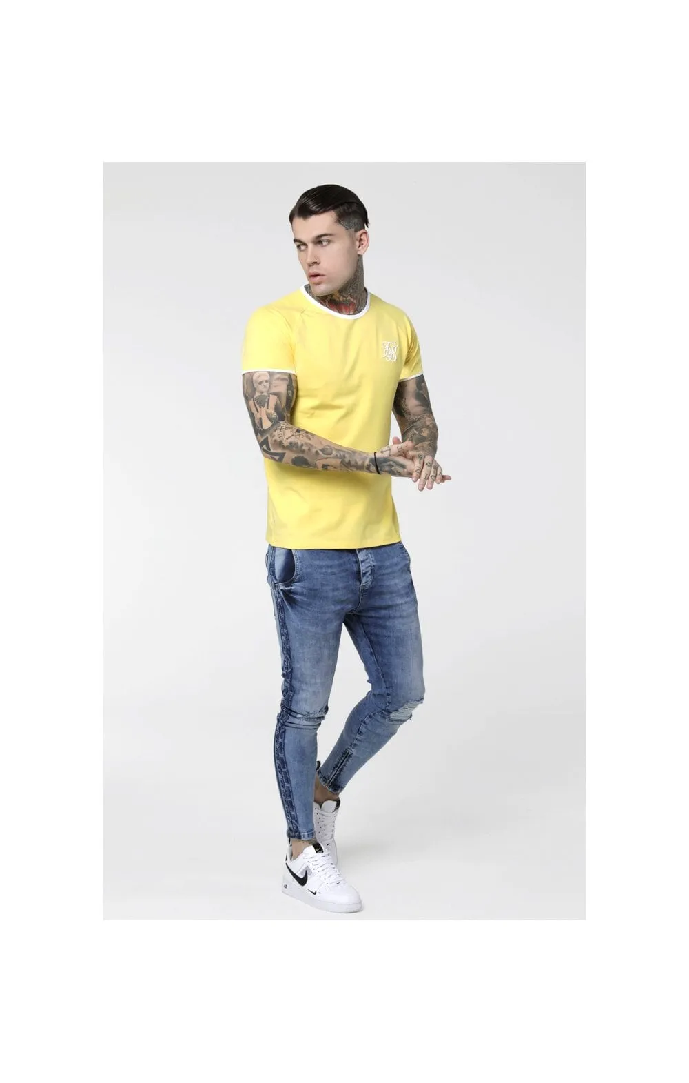 SikSilk S/S Elastic Cuff Tee – Gold sold by Siksilk product image thumbnail 3