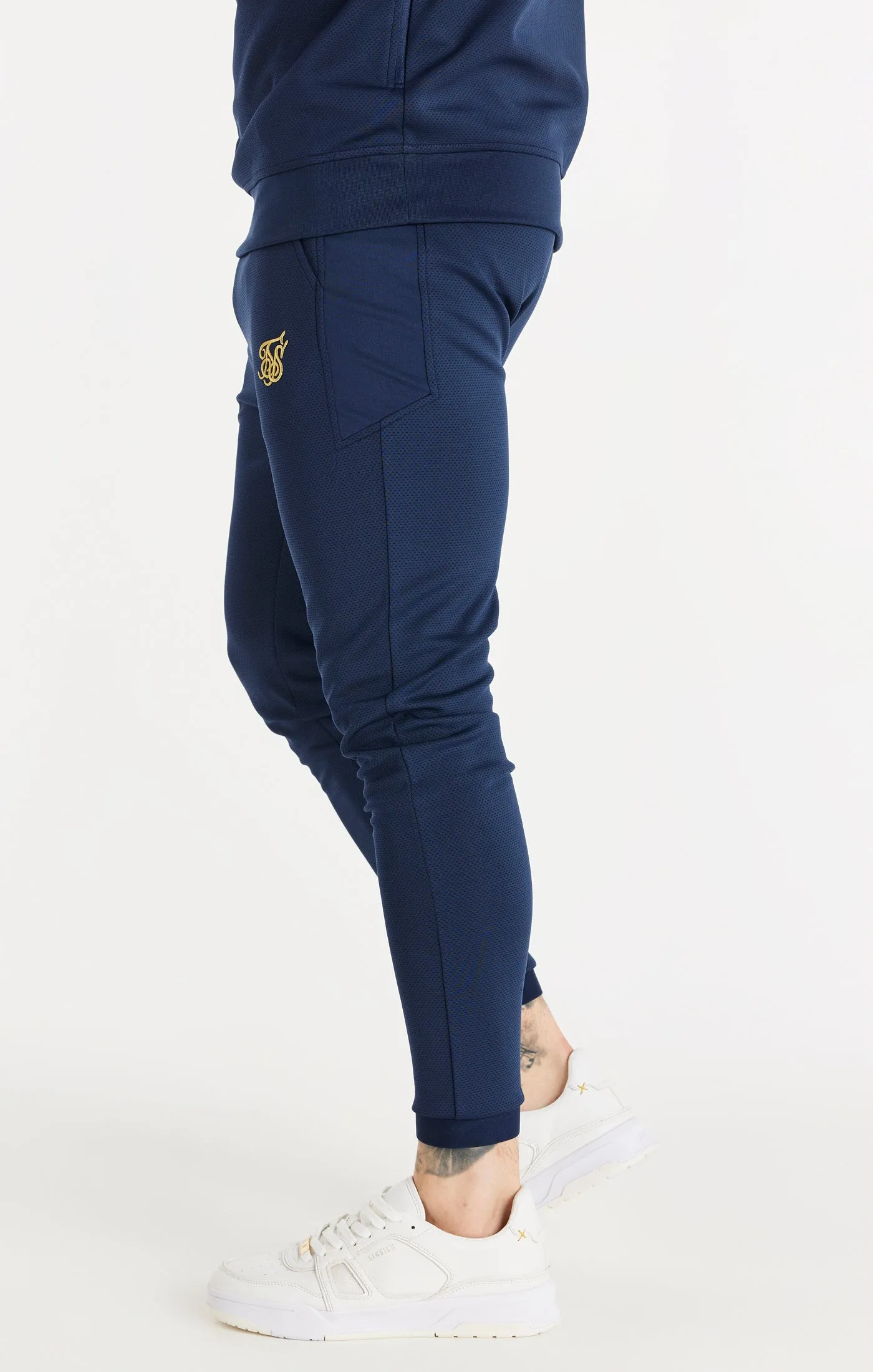 Navy Retro Sports Scope Pant sold by Siksilk product image thumbnail 2