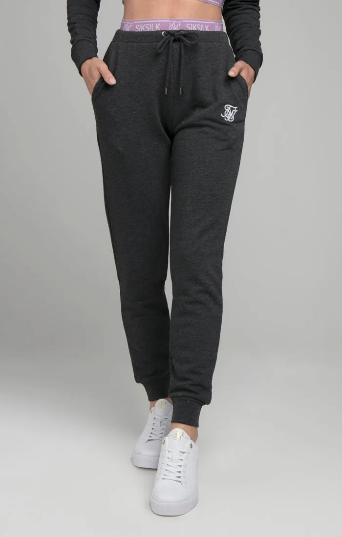 SikSilk Tape Waistband Joggers - Charcoal Marl sold by Siksilk product image thumbnail 4