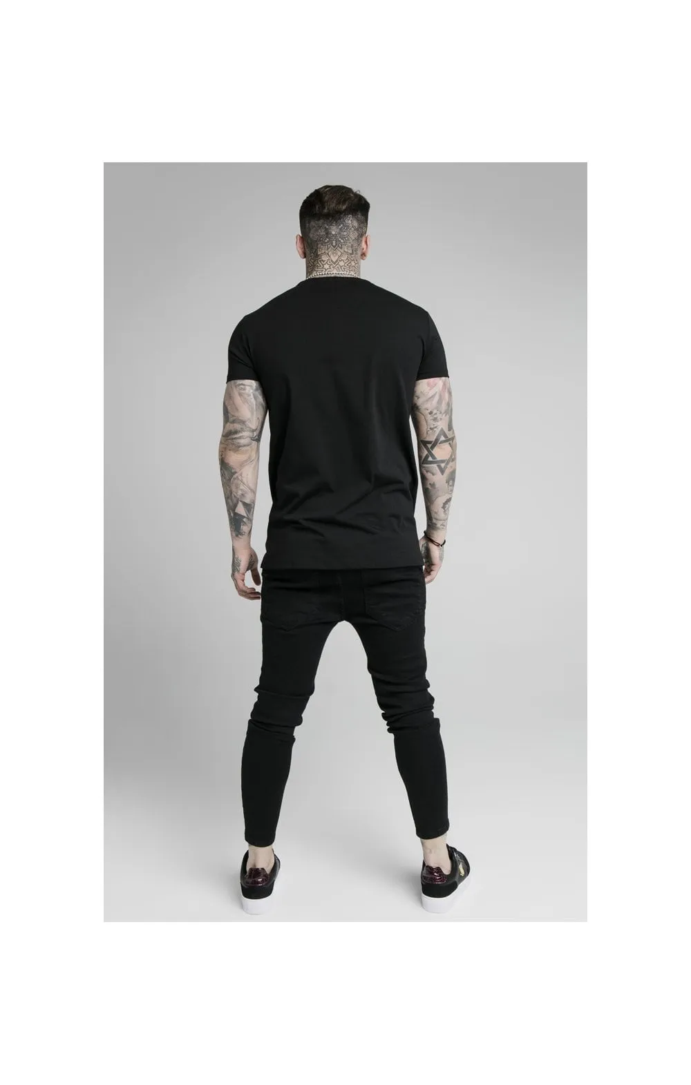SikSilk S/S Prestige Transfer Tee - Iridescent Black sold by Siksilk product image thumbnail 3