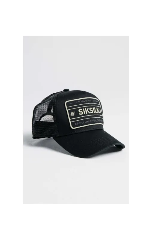 SikSilk Mesh Movement Trucker - Black & Gold sold by Siksilk