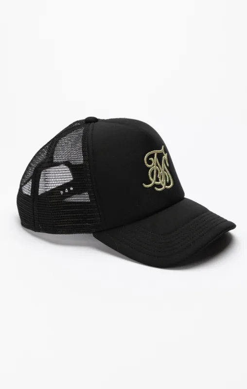 Black Foam Trucker Cap sold by Siksilk