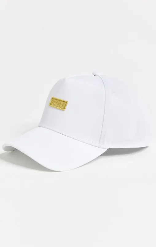White Infinity Nylon Trucker Cap sold by Siksilk
