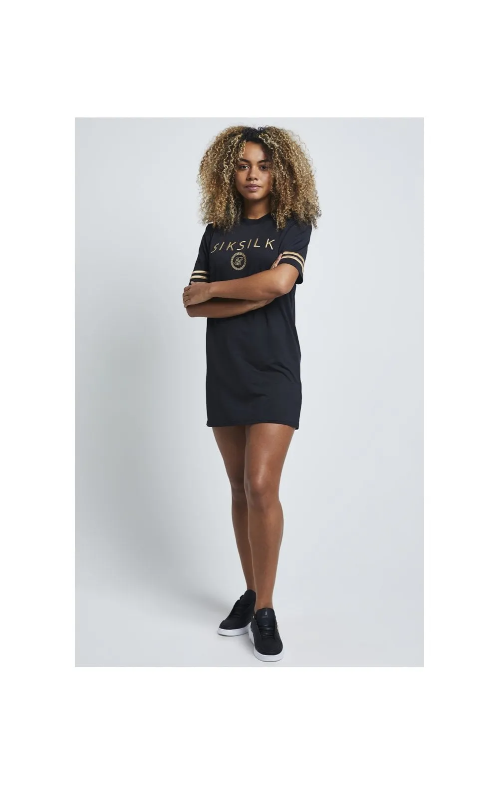SikSilk Mesh T-Shirt Dress - Black sold by Siksilk product image thumbnail 5
