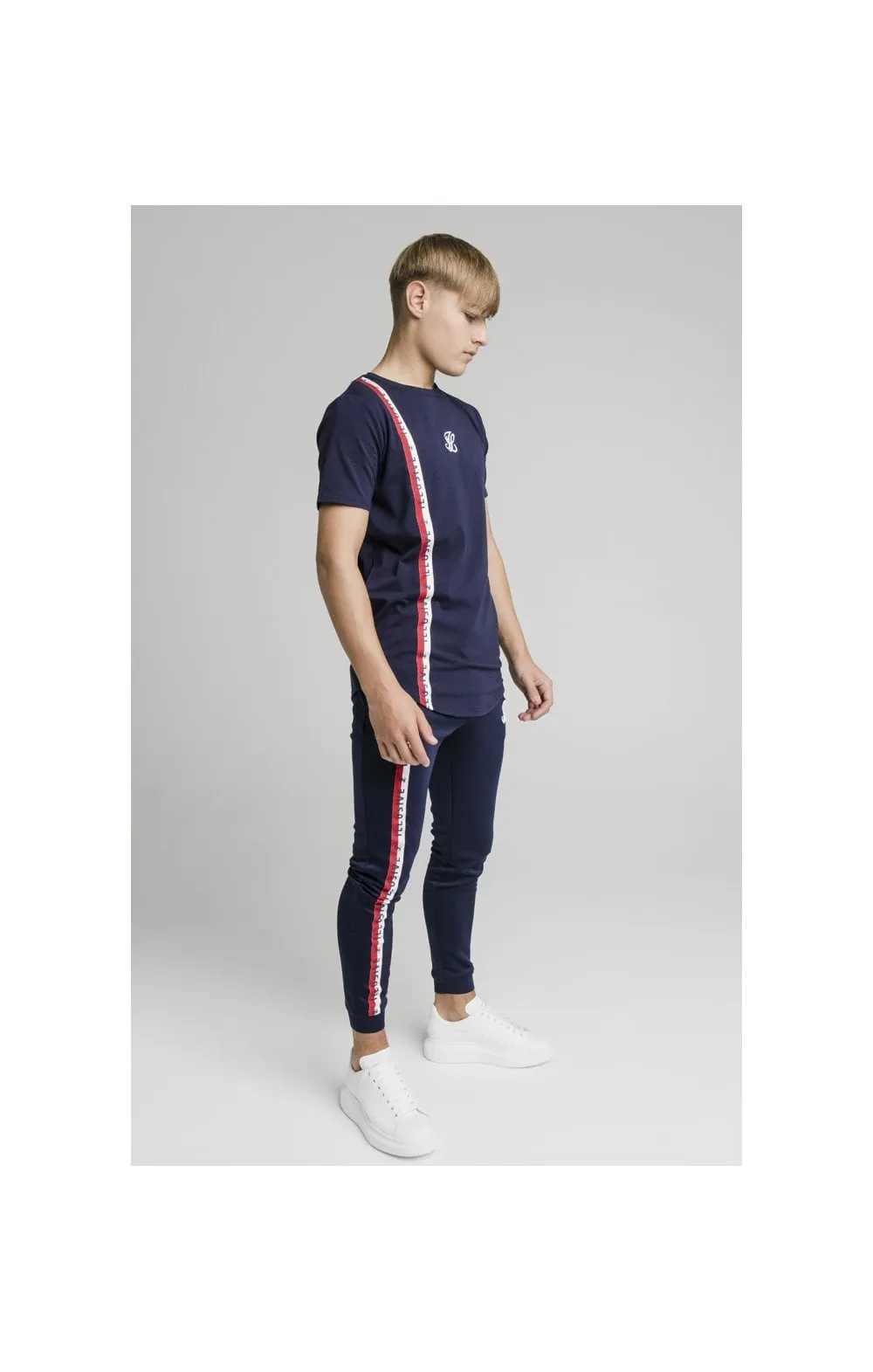 Illusive London Side Tape Tee - Navy sold by Siksilk product image thumbnail 5