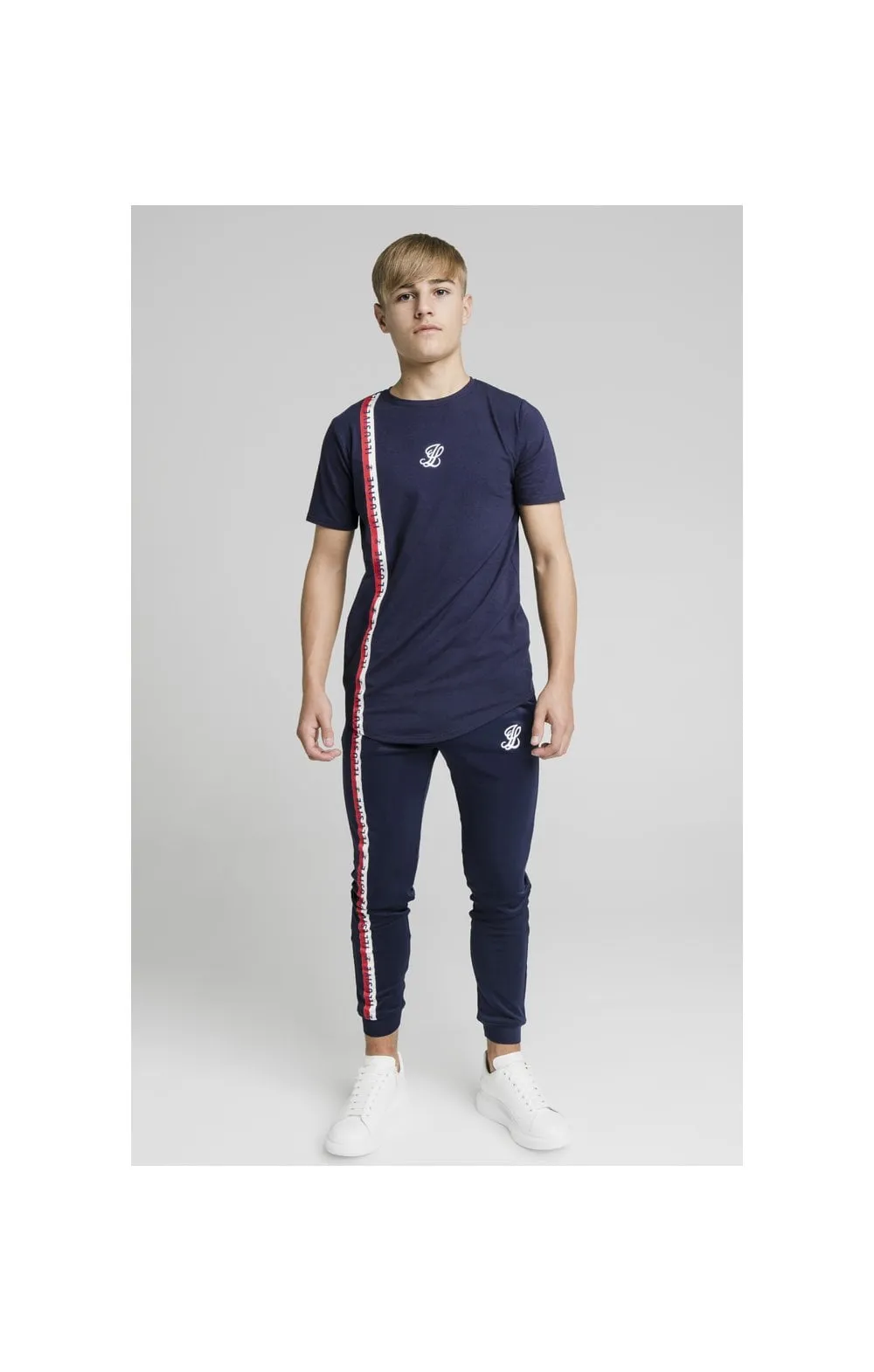 Illusive London Side Tape Tee - Navy sold by Siksilk product image thumbnail 4
