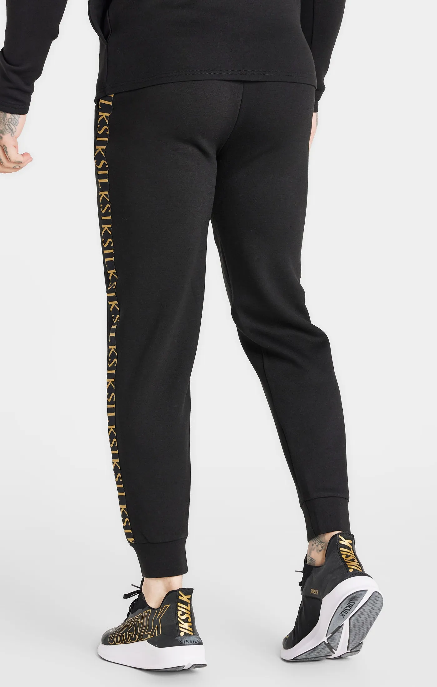 Black Dynamic Fitted Track Pant sold by Siksilk product image thumbnail 4