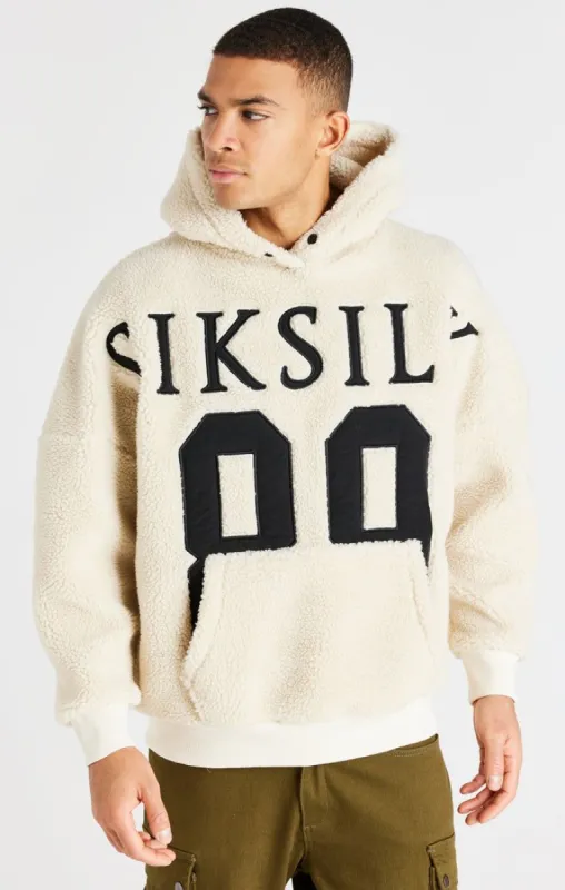 Ecru Borg Hoodie sold by Siksilk