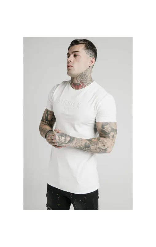 SikSilk S/S Astro Gym Tee - Off White sold by Siksilk