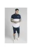 SikSilk S/S Cut & Sew Tech Tee - Navy & White sold by Siksilk