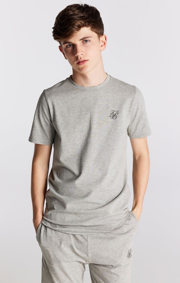 SikSilk Twin Set Tee & Shorts - Grey Marl sold by Siksilk product image thumbnail 4