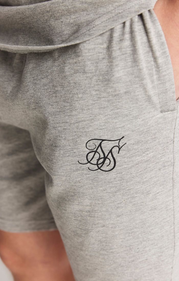 SikSilk Twin Set Tee & Shorts - Grey Marl sold by Siksilk product image thumbnail 5